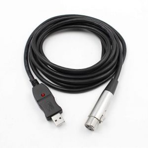 C&acirc;ble de liaison micro USB m&acirc;le vers XLR femelle pour microphone - Neuf