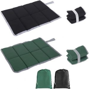 2pcs Coussin De Si&egrave;ge Pliable,&Eacute;tanche Tapis De Si&egrave;ge,Coussin De Si&egrave;ge Portable L&eacute;ger&iquest;Avec 2 Poches De Rangement - Neuf