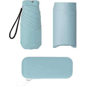 Mini Parapluie De Voyage : Protection Solaire, Ultra-Compact Et Pratique - Parfait Pour Les Voyages, Plages Et Randonnées - Neuf