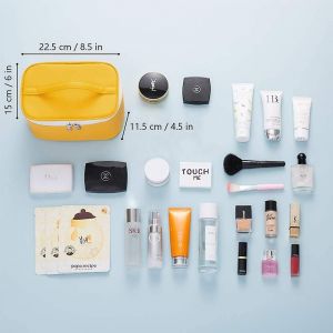 Petite trousse de maquillage imperm&eacute;able pour femme, trousse de toilette de voyage, trousse de maquillage pour fille, trousse de toilette pour sac &agrave; main - Neuf