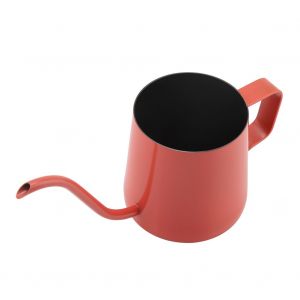 HJLIAN Bouilloire a cafe en acier inoxydable a col de cygne et bec etroit de 250 ml (rouge) - Neuf