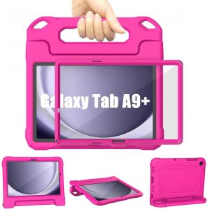 Samsung Galaxy Tab A9+ Plus Kid's 11 Inch 2023 Tablet Case (SM-X210/X216/X218), Lightweight Shockproof Built in Screen Case with Handle and Stand for Galaxy Tab A9+ 11 inch, Pink - Neuf