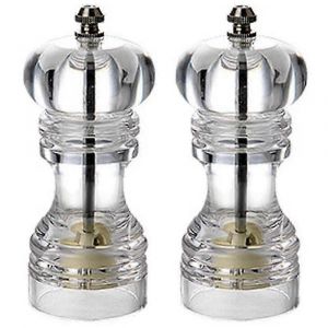 Moulin &Agrave; Poivre Et Sali&egrave;re Set De 2 Moulin &Agrave; Sel Et &Agrave; Poivre Shaker Avec Grosseur-Clair R&eacute;glable - Neuf