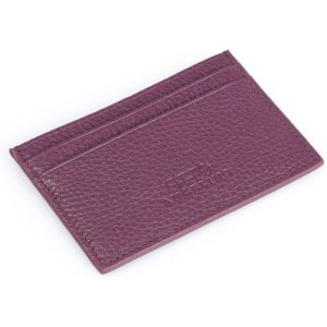 Slim Portefeuille De Carte En Cuir Véritable Pour Les Hommes - Plusieurs Emplacements Pour Licence De Crédit,Débit - Blocage Des Signaux Rfid (Violet) - Neuf