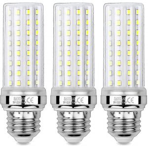 Ampoules Led Ma&iuml;s 20 W, &Eacute;quivalent 150 W &Agrave; Incandescence, Blanc Froid 6 000 K, Culot E27, Lot De 3 - Neuf