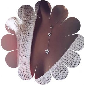 Kal-Boho Star Y Collier Pendentif Étoile Creuse Or Étoile Y Lariat Collier Ras Du Cou Minuscule Étoile Gland Chaîne Collier Bijoux Pour Femmes Et Filles - Neuf