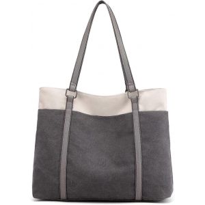 Sac fourre-tout pour les Femmes Grande Toile d'&Eacute;paule de Sac &agrave; main de Voyage de Travail Sac &agrave; main MultiPocket Organisateur - Neuf