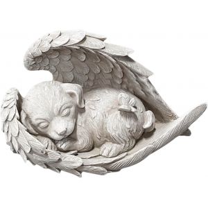 Mevronisshop-Statue Pierre Comm&eacute;morative Pour Animaux, D&eacute;coration Jardin Exterieur, R&eacute;sine Decoration Jardin, Pour Honorer Un Animal Ch&eacute;ri (Chien) - Neuf