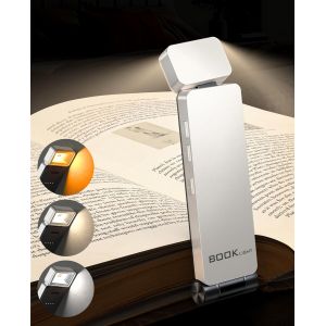 Kalanka-Lampe De Lecture Rechargeable, Lampe Clip Pour Lire Dans Le Lit, Usb Rechargeable, 3 Couleurs Et 3 Luminosités Réglables En Continu, Protection Des Yeux Cadeaux Pour Lecteurs De Livres¿Blanc¿ - Neuf