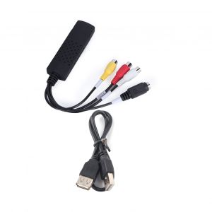 Nouveau cable adaptateur convertisseur de capture USB 2.0 vers 3 RCa audio SVideo TV DVD VHS RW - Neuf