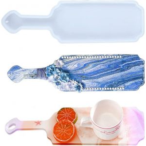 Moule Resine Epoxy Plateau Moule En Silicone Bougeoir Moule De Coul&eacute;e Dessous De Verre Plate Resin Molds Resine Epoxy Moulage Pour Bo&icirc;te &Agrave; Bijoux, Bougeoir, Cadeaux - Neuf