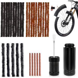Letnerny-30 Pièces Kit De Réparation Tubeless,Mèche Réparation De Pneu Crevaison Velo,Kit Réparation Pneu Tubeless Cyclisme,Kit Meche Pne, Pour Les Pneus De Vtt Et De Vélo De Route (5x2mm + 20x3,5mm - Neuf