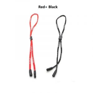Cha&icirc;ne De Lunettes De Soleil Flottante, 2 Pi&egrave;ces/Lot, Cordon De Lunettes De Sport, Porte-Cordon De Lunettes, Sangle De Cou, Porte-Lunettes De Lecture, Sport--Red Black - Neuf