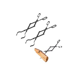 Pince &Agrave; B&ucirc;ches (Lot De 2) Pour Chemin&eacute;e, Po&ecirc;le &Agrave; Bois, Foyer Ext&eacute;rieur Et Four &Agrave; Bois. - Neuf