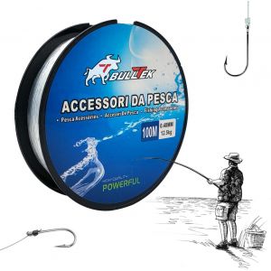 Kyaoayo-Ligne De Pêche En Nylon ¿ 100 M ¿ 0,4 Mm ¿ 12,5 Kg ¿ Monofilament ¿ Bobine De Fil De Pêche, Résistante Aux Déchirures, Transparente, Pour Pêcheurs De Mer, Rivière, Lac - Neuf
