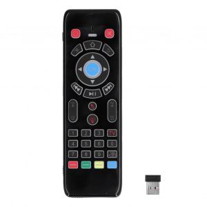 Souris a distance sans fil, entree vocale, controle manuel, clavier retroeclaire 2,4 GHz, appareil de controle TV - Neuf
