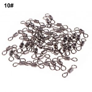 50pcs Roulement De Baril De Pêche Pratique Haute Dureté Accessoires Résistants À La Corrosion Anneau Pivotant Roulant Pour L'extérieur - Neuf