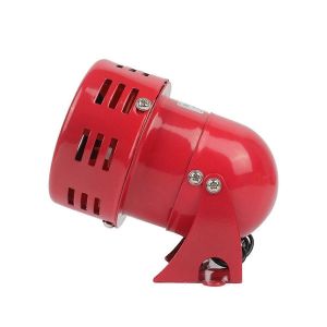 Mini sir&egrave;ne &agrave; moteur m&eacute;tallique rouge DC12 V,alarme industrielle 120 dB MS-190 - Neuf