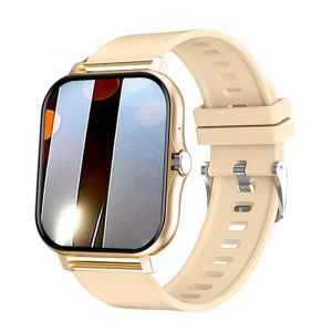 Montre Intelligente À Écran Tactile Complet Pour Hommes Et Femmes,Montre-Bracelet De Sport,Montres De Fitness,Appel Bt,Montre Intelligente Numérique,Cadeau,2023.1-Gold. - Neuf