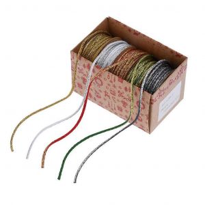 DIY D&eacute;coration de No&euml;l &agrave; la Corde de Ruban Pour les Fournitures d'Artisanat Vert Rouge Corde d'Or d'Argent de la Cha&icirc;ne des Accessoires de Couture - Neuf