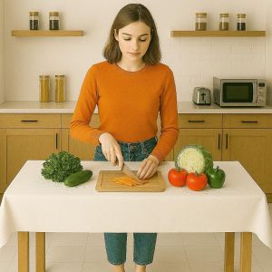 Ulteronixshop-Sous Nappe Bulgomme Prot&egrave;ge Table &Agrave; Manger En Pvc Caoutchout&eacute; Molleton Couvre-Table Antid&eacute;rapant Protection Anti Taches Et Rayures Carr&eacute; Rectangulaire Tissu De Poker (Blanc, 6 Places) - Neuf