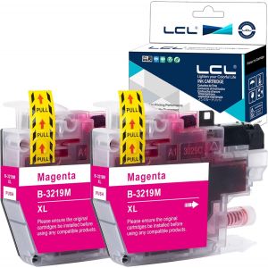 ERYI-Cartouche D'Encre Compatible Lc3219 Lc3217 Lc3219Xl Lc-3219Xl Lc3219Xlm Lc3217M (2-Pack Magenta) Remplacement Pour Brother Mfc-J5330Dw Mfc-J5330Dw Mfc-J5830Dw Mfc-J6530Dw Mfc-J6535Dw Mfc-J6930Dw - Neuf