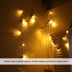 Hjlian Guirlande Lumineuse Solaire A 10 Led Pour Decoration De Jardin, Maison, Fete (Blanc Chaud) - Neuf