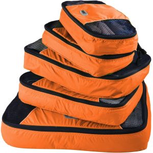 Lot De 5 Cubes D'Emballage Ultra L&eacute;gers Pour Bagages De Voyage, 1 Grand, 2 Moyens, 2 Petits - Neuf