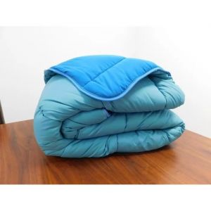 Couette - C&eacute;ladon/Bleu P&eacute;trole - 240x260 Cm - 350g/M&sup2; - Fabrication Fran&ccedil;aise - Neuf