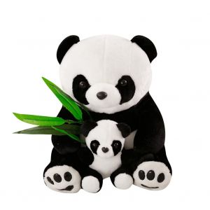 40cm Animal En Peluche Panda G&eacute;ant Peluche Douce Pour Les Enfants, R&eacute;aliste Mini Mignon Poupon Interactif Souple Panda &Agrave; Suspendre No&euml;l Saint-Valentin Pour Enfant Fille Gar&ccedil;on - Neuf