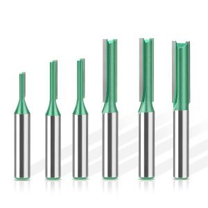 KAL-6Pcs Fraise Droite À Queue De 8 Mm, Fraise A Rainurer À Tige, Fraises En Carbure De Tungstène, Pour La Coupe Du Bois, Le Travail Du Bois De Bricolage¿ 3 Mm, 4 Mm, 5 Mm, 6 Mm, 7 Mm, 8 Mm - Neuf