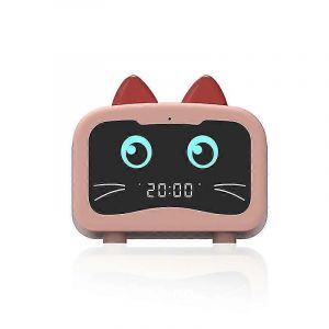 Radio haut-parleur Bluetooth multifonctionnel Led rechargeable Bon haut-parleur,chat rose - Neuf