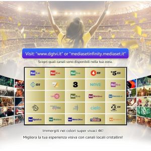 Antenne TV intérieure adhésive-Antenne numérique DVB-T2 pour Smart TV et décodeur-Câble coaxial de 5 mètres-Support Freeview HD 1080p 4K - Neuf