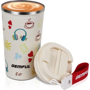 Kalanka-Mug De Voyage Isotherme Caf&iquest;&iquest;Ine, 510 Ml, En Acier Inoxydable &iquest;&iquest; Double Paroi, Anti-Fuite, Cadeau Pour Homme Et Femme - Neuf