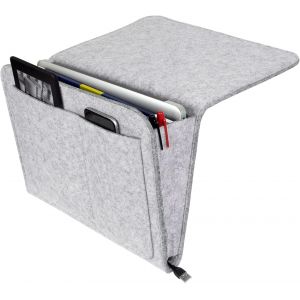 Bedside Pocket Sac de Rangement Poche de Lit Caddie de Chevet en Feutre,Sac de Chevet &agrave; Accrocher,Organisateur de Lit en Feutre &agrave; Suspendre pour Chambre Dortoir Canap&eacute; Table de Chevet - Neuf