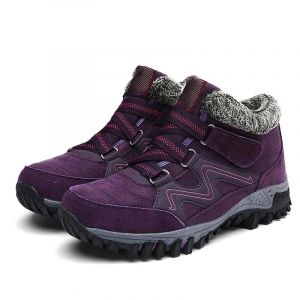 Bottines Pour Hommes / Femmes Avec Doublure Chaude Et Semelle En Caoutchouc Antid&eacute;rapante D'hiver Approvisionnement 47,Violet - Neuf