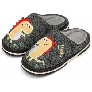 Ihkhu-Hiver Chaussons De Maison Enfants Chaudes Peluche Pantoufles De Coton D'intérieur À Dinosaure De Dessin Animé Pour Garçon Fille - Neuf