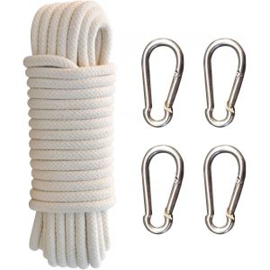 Mevronisshop-Corde De Drapeau En Nylon, Drisse De Ligne De Drapeau, Corde De Drapeau, Corde &Agrave; Linge En Nylon, Peut &Ecirc;tre Utilis&eacute; Comme Corde De Drapeau, Avec 4 Boucles De M&acirc;t De Drapeau, 6mm X 10m - Neuf