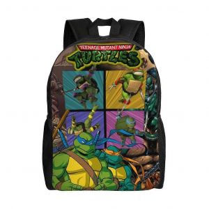 Sac &agrave; dos Tortues Ninja pour adolescent, cartable en toile, unisexe, XTYD9323 - Neuf