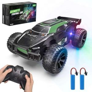 ERYI-Voiture Telecommandé Tout Terrain, Jouets Voiture De Course Rc Camion Crawler Avec 2 Piles Voiture Rc Haute Vitesse, Cadeau Anniversaire Pour Filles Et Garçons - Neuf