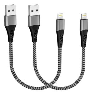 C&acirc;ble Iphone [0.3M/Lot De 2], Cable Chargeur Iphone Certifi&eacute; Mfi,C&acirc;ble Lightning Cable Iphone Usb Nylon Cordon Iphone Fil Chargeur Iphone Rapide Pour Apple Iphone 14 13 12 11 Pro Max Xs Xr 8 7 6 Ipa - Neuf