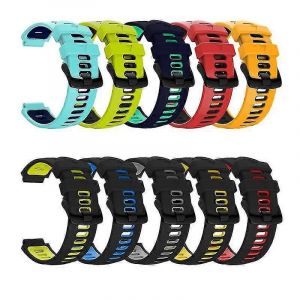 Sangle De Boucle En Acier Silicone Pour Garmin Forerunner 220 230 235 620 630 Bicolore-A01 - Neuf