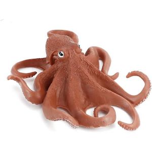 Jouet de figurine de mod&egrave;le de pieuvre simul&eacute;e,collection de figurines d'animaux de la vie marine r&eacute;aliste - Neuf