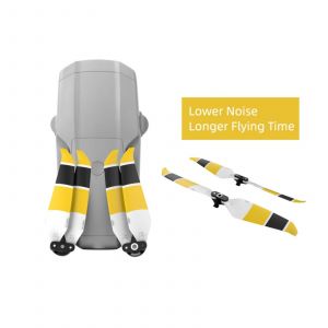 2 Paires D'h&eacute;lices De Remplacement &Agrave; D&eacute;gagement Rapide &Agrave; Faible Bruit Pour Dji Mavic Air 2 Drone_Yellow Blanc-G&eacute;n&eacute;rique - Neuf