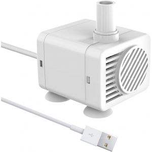 Meimie-Mini Pompe À Eau Usb 200 L/H 1,5 W Petite Pompe À Eau Submersible Silencieuse Pour Source D'eau Chats,Aquarium,Aquarium,Aquarium,Étang,Circulation D'eau Douce Etmarine Hauteur 1m - Neuf