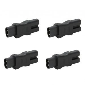 adaptateur secteur IEC320 C8 vers IEC320 C15, 4 pieces, adaptateur secteur professionnel pour ordinateur portable, boitier PDU, prise UPS - Neuf