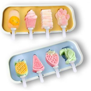Eryi-Ys-Diybinggun Lot De 2 Mini Moules À Glace En Silicone Sans Bpa Pour Enfants Et Bébés - Facile À Utiliser Et Réutilisable - Neuf