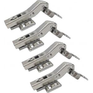 35mm 45 Charni&egrave;re d'angle &agrave; fermeture douce avec amortisseur pour portes d'armoire pliantes angulaires Ensemble de 4 - Neuf