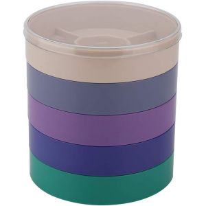 Kal-Boîte De Pièces De Montre À 5 Couches, Conteneurs Individuels, Conteneur De Pièces De Montre Avec Clins, Stockage En Plastique Pour Petites Pièces Artisanales, Perles, - Neuf