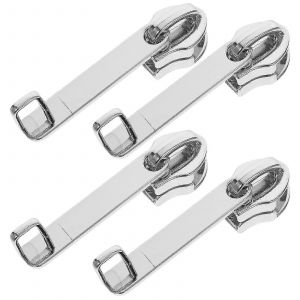 4pcs Fermeture À Glissière Traction De Remplacement Languette De Fermeture À Glissière Amovible Fixateur De Fermeture À Glissière En Métal Réparation De Languette De Fermeture À Glissière Pour Valise - Neuf